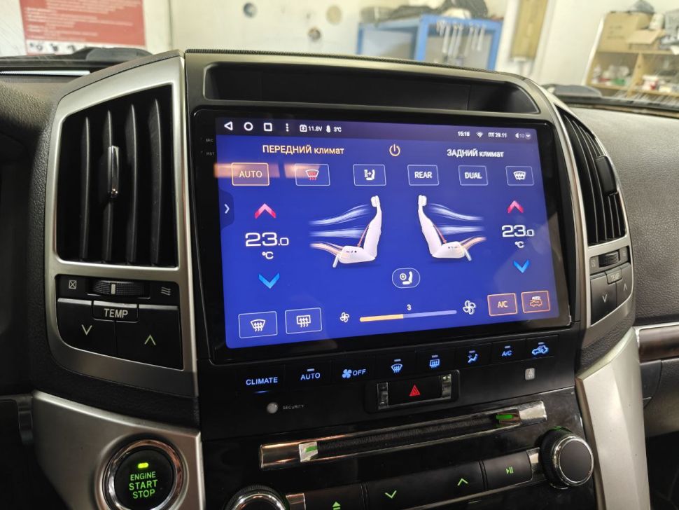 Переходная рамка Toyota Land Cruiser 200 (2007-2015) F3 Тип-A (10")