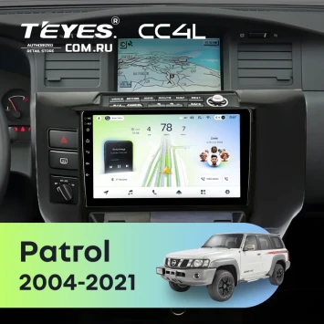 Штатная магнитола Teyes CC4L 6/64 с DTS Nissan Patrol V 5 Y61 (2004-2021) F3 (черный)