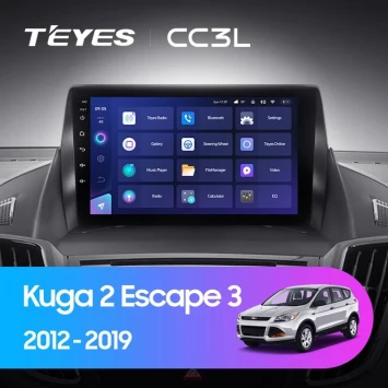 Штатная магнитола Teyes CC3L 4/64 Ford Escape 3 (2012-2019) Тип-A