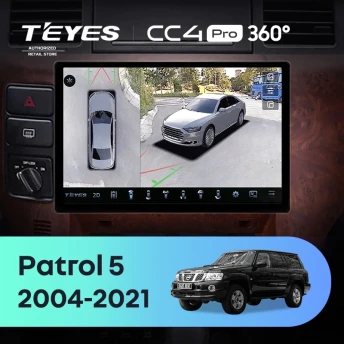 Штатная магнитола Teyes CC4 Pro 360 12/256 Nissan Patrol V 5 Y61 (2004-2021) F3 (11")
