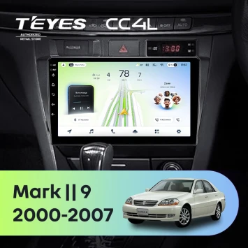 Штатная магнитола Teyes CC4L 6/64 с DTS Toyota Mark II 9 X100 (2000-2007) F1