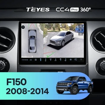 Штатная магнитола Teyes CC4 Pro 360 8/128 Ford F150 P415 Raptor (2008-2014) F2 (11")