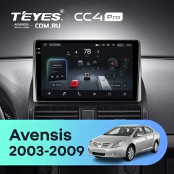 Штатная магнитола Teyes CC4 Pro 8/128 Toyota Avensis T250 (2003-2009)(0din)