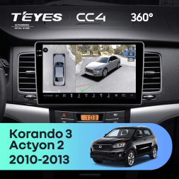 Штатная магнитола Teyes CC4 360 6/64 SsangYong Korando 3 (2010-2013)
