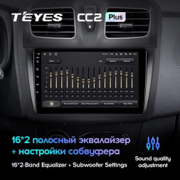 Штатная магнитола Teyes CC2 Plus 6/128 Renault Sandero 2 (2014-2019) F1
