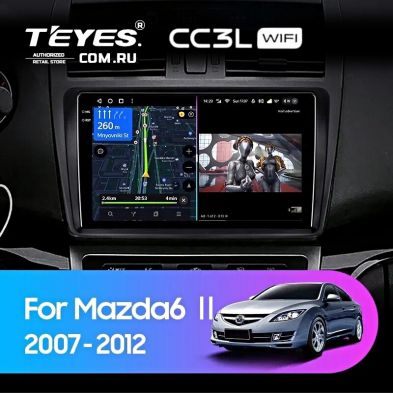 Штатная магнитола Teyes CC3L WiFi 2/32 Mazda 6 GG (2002-2007)