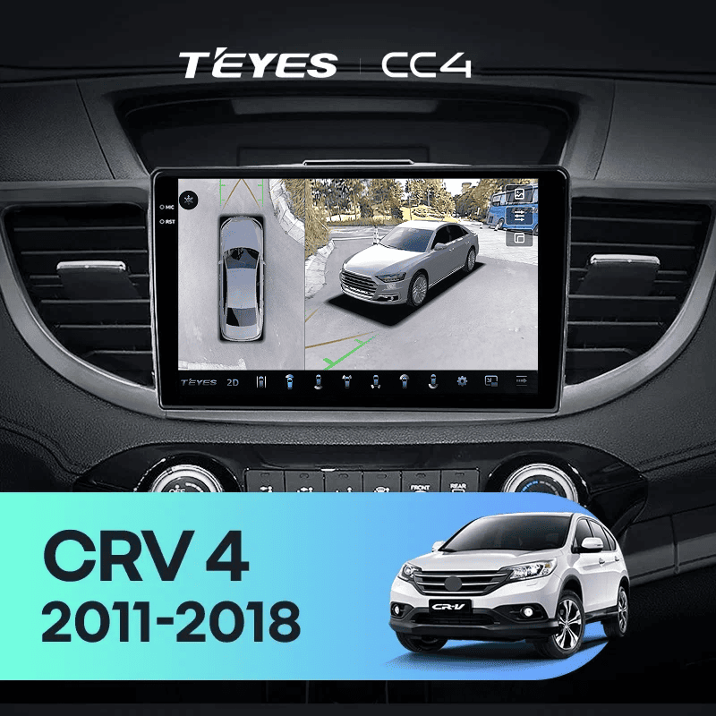 Штатная магнитола Teyes CC4 360 8/128 Honda CR-V 4 RM RE (2011-2018) 9" Тип-C