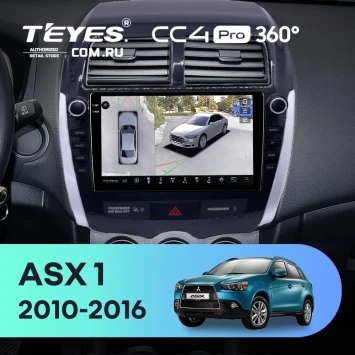 Штатная магнитола Teyes CC4 Pro 360 8/128 Mitsubishi ASX 1 (2010-2016) F2 Тип-B (9")
