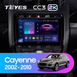 Штатная магнитола Teyes CC3 2K 360 6/128 Porsche Cayenne I 1 9PA (2002-2010)