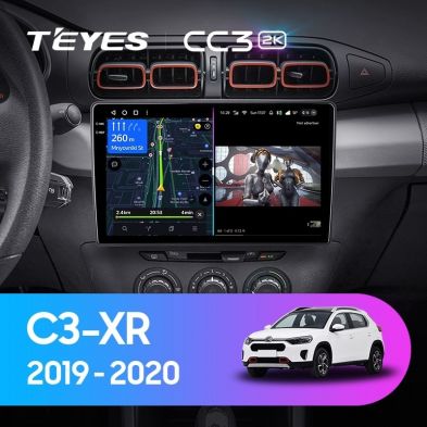 Штатная магнитола Teyes CC3 2K 360 6/128 Citroen C3-XR (2019-2020) F1