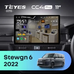 Штатная магнитола Teyes CC4 Pro 12/256 Honda Stepwgn 6 2022+ Правый руль (11")