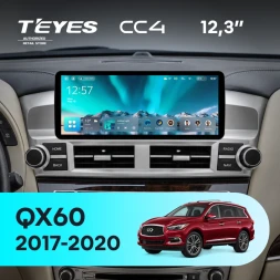 Штатная магнитола Teyes CC4 12.3" 6/64 Infiniti QX60 (2017-2020) (авто с Navi)