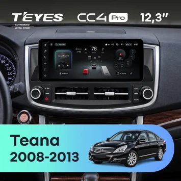 Штатная магнитола Teyes CC4 Pro 12.3" 12/256 Nissan Teana J32 (2008-2013)