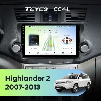 Штатная магнитола Teyes CC4L 6/64 с DTS Toyota Highlander 2 XU40 (2007-2013) F3 9"