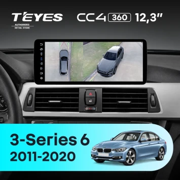 Штатная магнитола Teyes CC4 12.3" 360 6/64 BMW 3-Series 6 F30 F31 (EVO) (2011-2020)