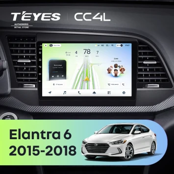 Штатная магнитола Teyes CC4L 6/64 с DTS Hyundai Elantra 6 (2015-2018) Тип-B