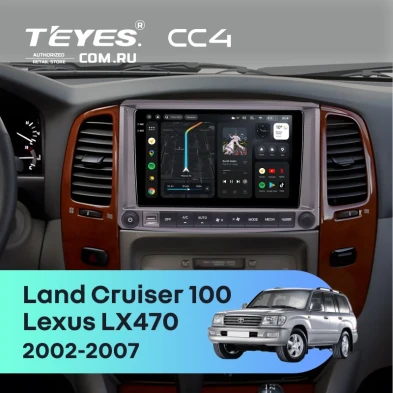 Штатная магнитола Teyes CC4 6/64 Lexus LX470 (2002-2007) F2 Тип-C