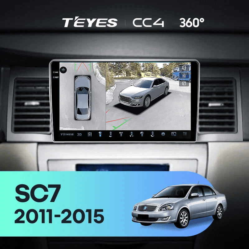 Штатная магнитола Teyes CC4 360 8/128 Geely SC7 (2011-2015)
