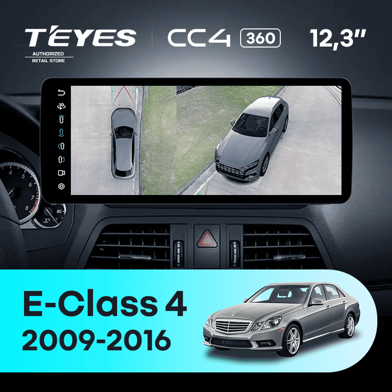Штатная магнитола Teyes CC4 12.3" 360 6/64 Mercedes-Benz E-Class 4 W212 S207 A207 S212 C207 (NTG 4.5) (2009-2016) Universal