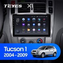 Штатная магнитола Teyes X1 4G 2/32 Hyundai Tucson 1 (2004-2009)