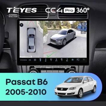 Штатная магнитола Teyes CC4 Pro 360 12/256 Volkswagen Passat B6 (2005-2010) (13")