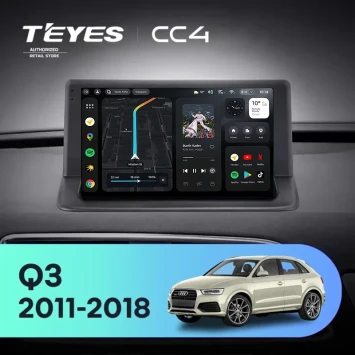 Штатная магнитола Teyes CC4 8/128 Audi Q3 1 (2011-2018) (0din)