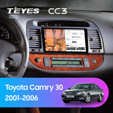 Штатная магнитола Teyes CC3 4/32 Toyota Camry 30 (2001-2006) (черная)