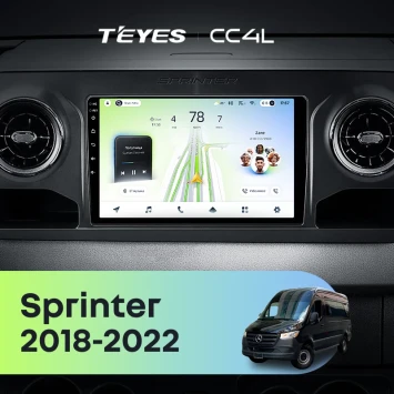 Штатная магнитола Teyes CC4L 6/64 с DTS Mercedes-Benz Sprinter (2018-2022) F1