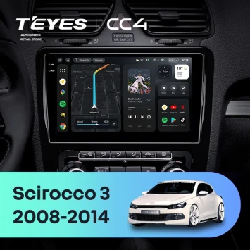 Штатная магнитола Teyes CC4 8/128 Volkswagen Scirocco (2008-2014) F2
