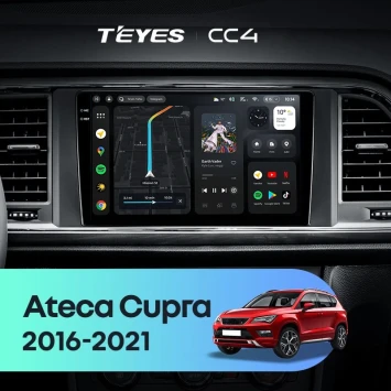 Штатная магнитола Teyes CC4 8/128 Seat Ateca Cupra (2016-2021)