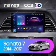 Штатная магнитола Teyes CC3 2K 6/128 Hyundai Sonata 7 LF (2014-2017) Тип-A