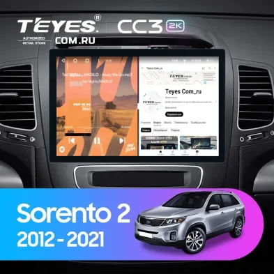 Штатная магнитола Teyes CC3 2K 6/128 Kia Sorento 2 II XM (2012-2021) F2 (11")