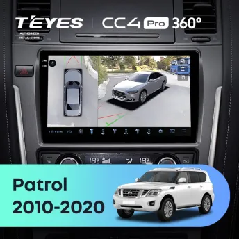 Штатная магнитола Teyes CC4 Pro 360 12/256 Nissan Patrol Y62 (2010-2020) F2