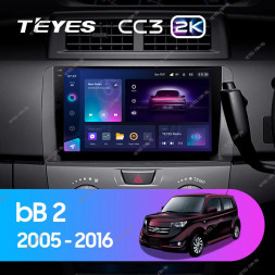 Штатная магнитола Teyes CC3 2K 360 6/128 Toyota bB 2 QNC20 (2005-2016)