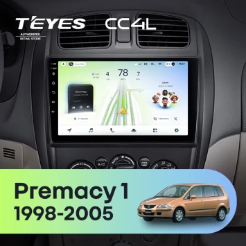 Штатная магнитола Teyes CC4L 6/64 с DTS Mazda Premacy 1 (1999-2005)