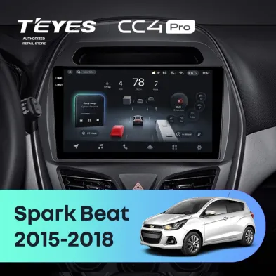 Штатная магнитола Teyes CC4 Pro 12/256 Chevrolet Spark Beat (2015-2018) F2