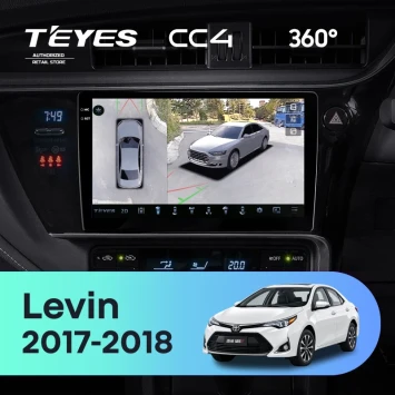 Штатная магнитола Teyes CC4 360 8/128 Toyota Levin 1 E180 Рестайлинг (2017-2018) Тип-B