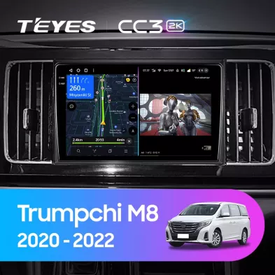 Штатная магнитола Teyes CC3 2K 6/128 GAC Trumpchi M8 (2020-2022)