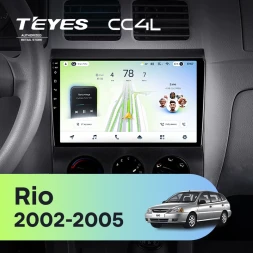 Штатная магнитола Teyes CC4L 6/64 с DTS Kia Rio 1 (2002-2005)
