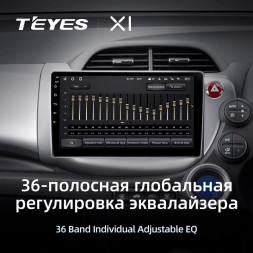 Штатная магнитола Teyes X1 4G 2/32 Honda Jazz 2 GG (2007-2014) Правый руль