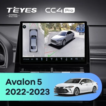 Штатная магнитола Teyes CC4 Pro 360 8/128 Toyota Avalon V XX50 (2022-2023) (11")