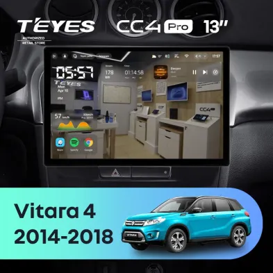 Штатная магнитола Teyes CC4 Pro 8/128 Suzuki Vitara 2 (2014-2018) (13")