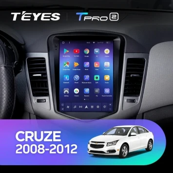 Штатная магнитола Tesla style Teyes TPRO 2 6/128 Chevrolet Cruze J300 (2008-2012)