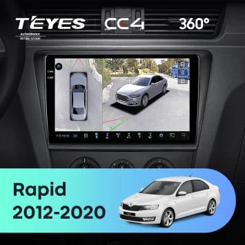 Штатная магнитола Teyes CC4 360 6/64 Skoda Rapid NH3 NH1 (2012-2020) (10 inch Universal)