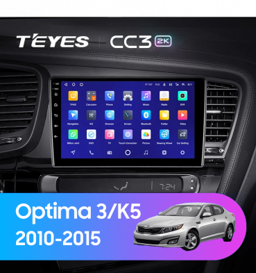 Штатная магнитола Teyes CC3 2K 4/64 Kia Optima 3 TF (2010-2015) F2
