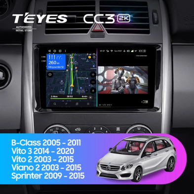 Штатная магнитола Teyes CC3 2K 4/64 Mercedes-Benz Viano W639\W447 (2003-2022)