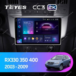 Штатная магнитола Teyes CC3 2K 6/128 Lexus RX300 RX330 RX350 RX400H (2003-2009)