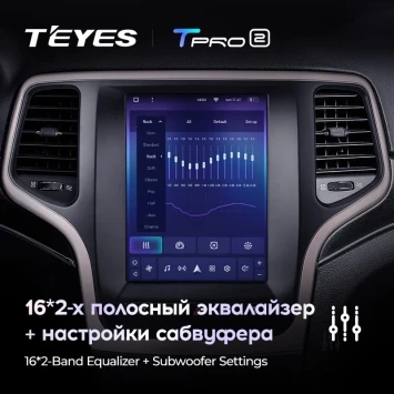 Штатная магнитола Tesla style Teyes TPRO 2 3/32 Jeep Grand Cherokee WK2 (2013-2020)