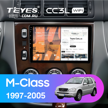Штатная магнитола Teyes CC3L WiFi 2/32 Mercedes ML W163 (1997-2005) (дерево)