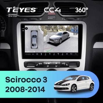 Штатная магнитола Teyes CC4 360 8/128 Volkswagen Scirocco 3 Mk3 (2008-2014) F5